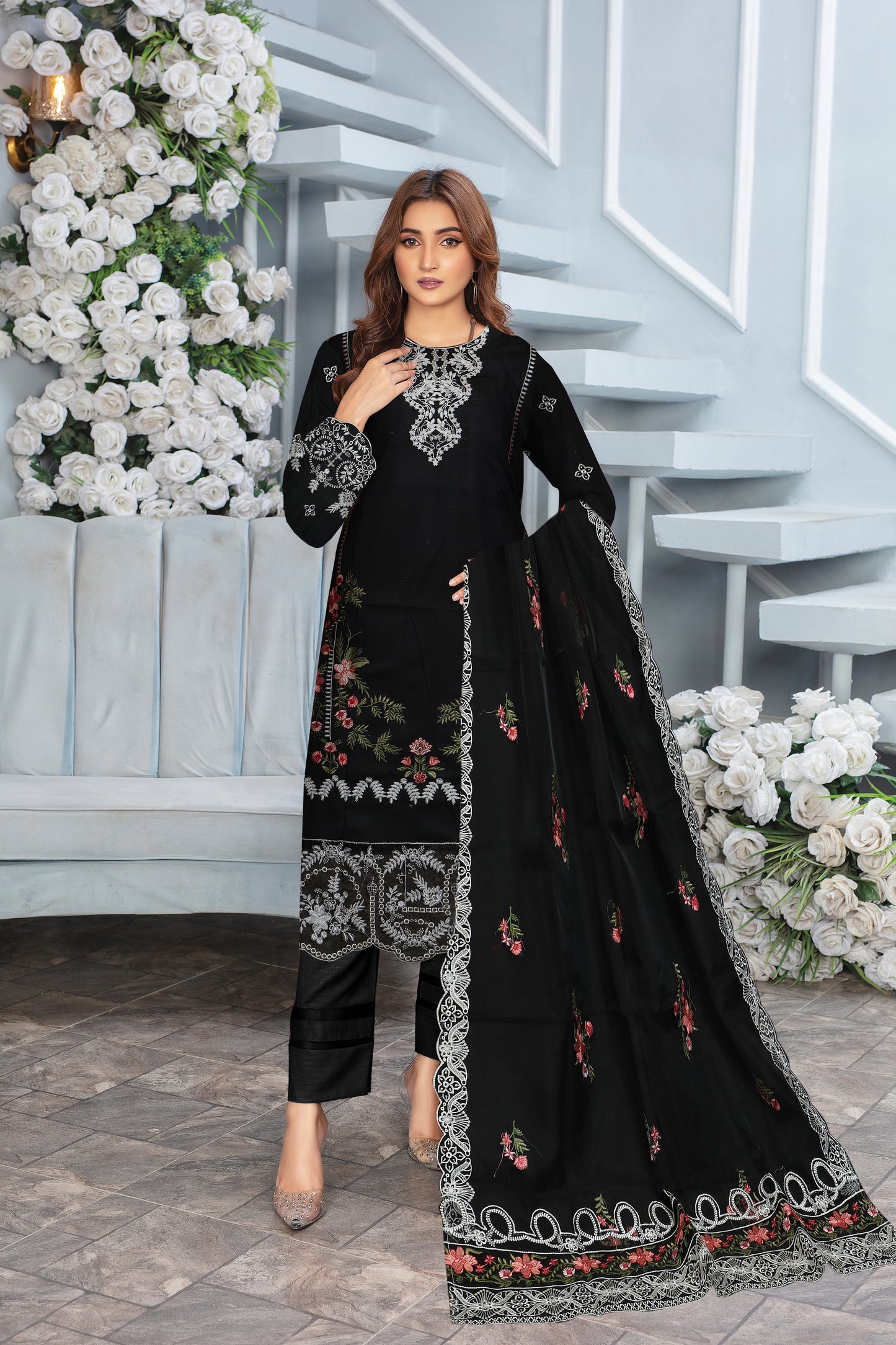MNHA-Lawn 3PC Unstitched three-piece Suit