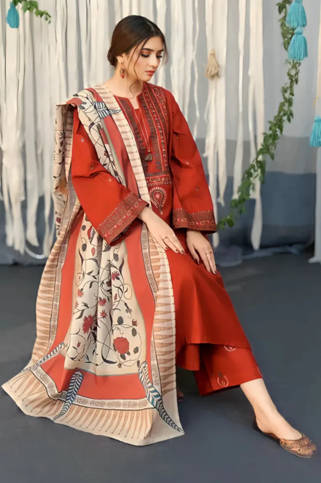 A SLING Pure Lawn New Arrival 3Pc (Unstitched)