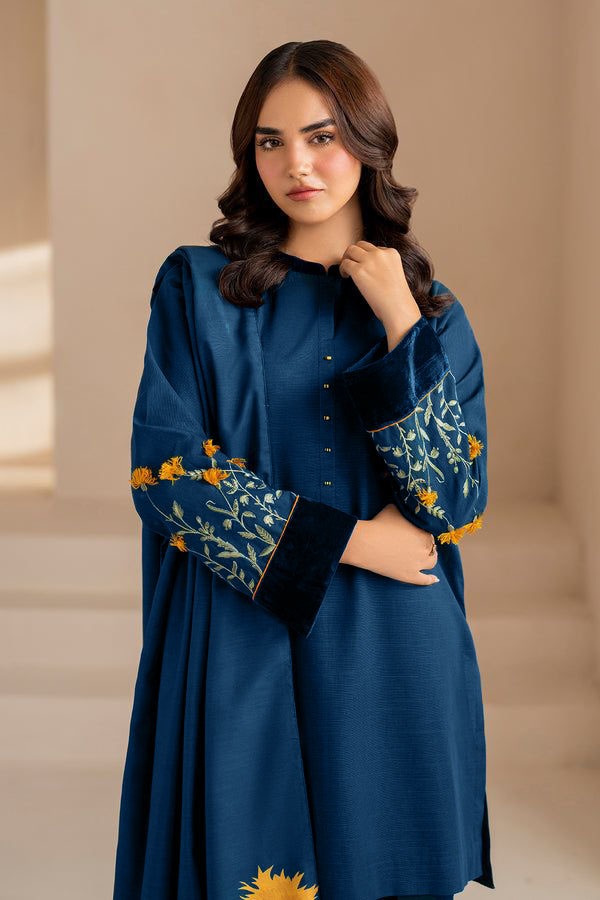 BRQ Lawn Unstitched three-piece Suit