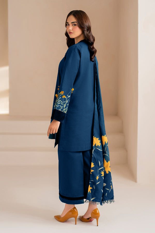 BRQ Lawn Unstitched three-piece Suit