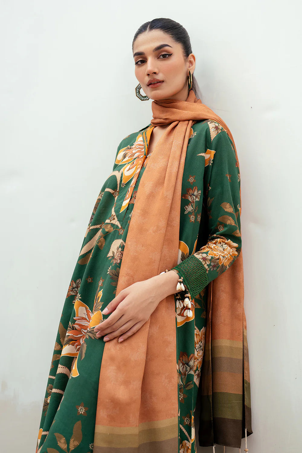 BRQ Digtal Printed 3pc Lawn With Lawn Dupatta