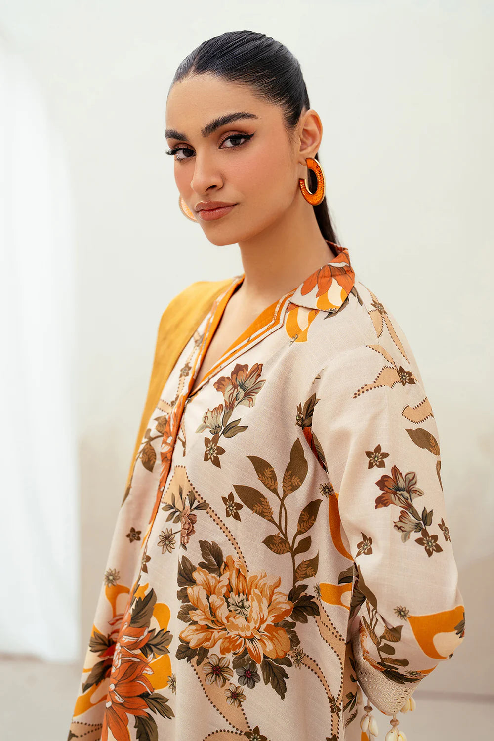 BRQ Digtal Printed 3pc Lawn With Lawn Dupatta
