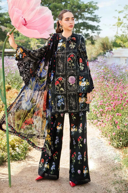 M.B Lawn Unstitched three-piece Suit #6A