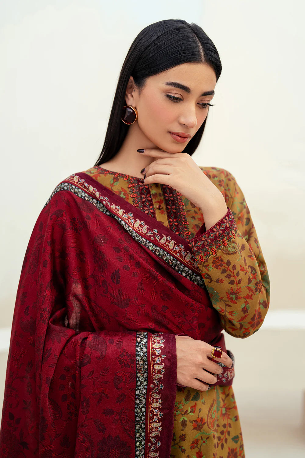BRQ Digtal Printed 3pc Lawn With Lawn Dupatta