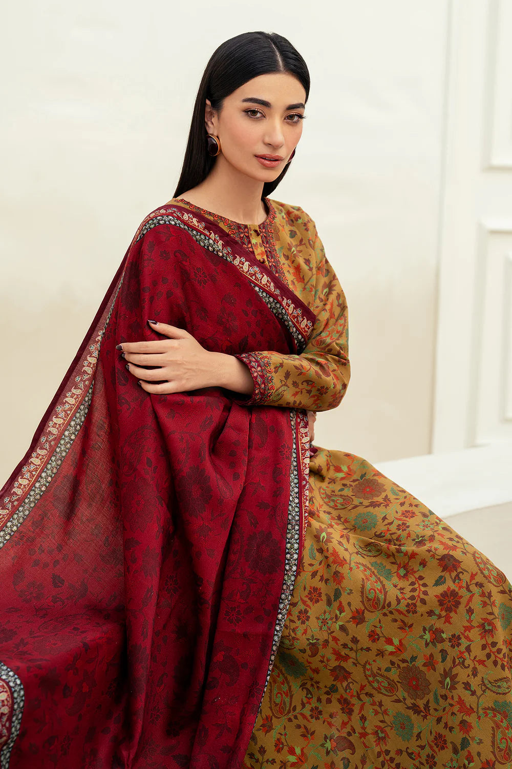 BRQ Digtal Printed 3pc Lawn With Lawn Dupatta