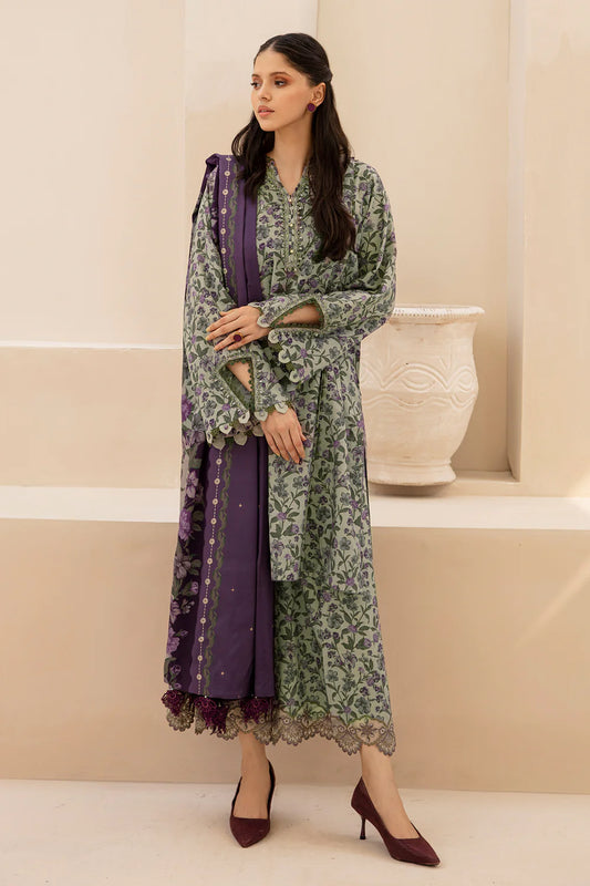 BRQ Digtal Printed 3pc Lawn