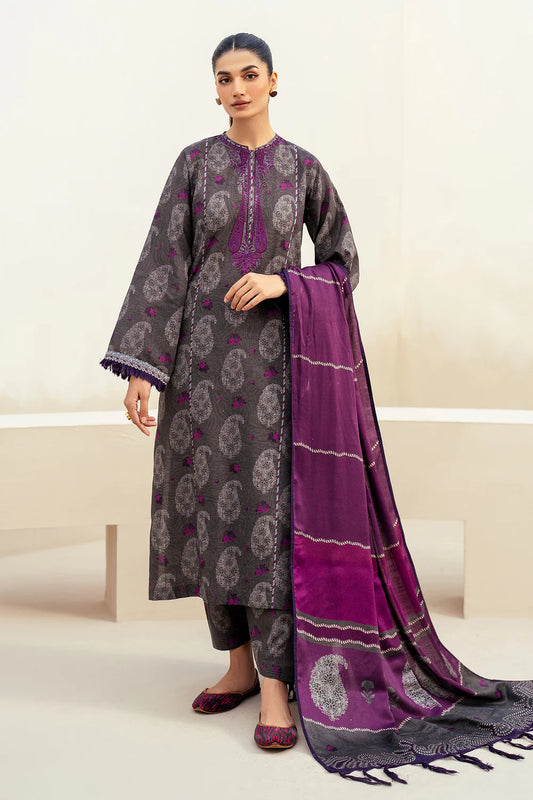 BRQ Digtal Printed 3pc Lawn With Lawn Dupatta