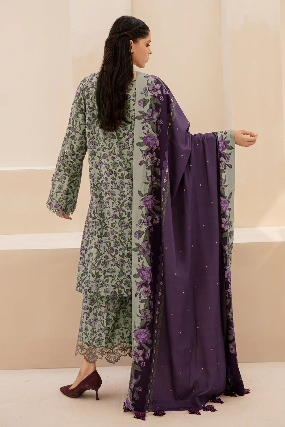 BRQ Digtal Printed 3pc Lawn