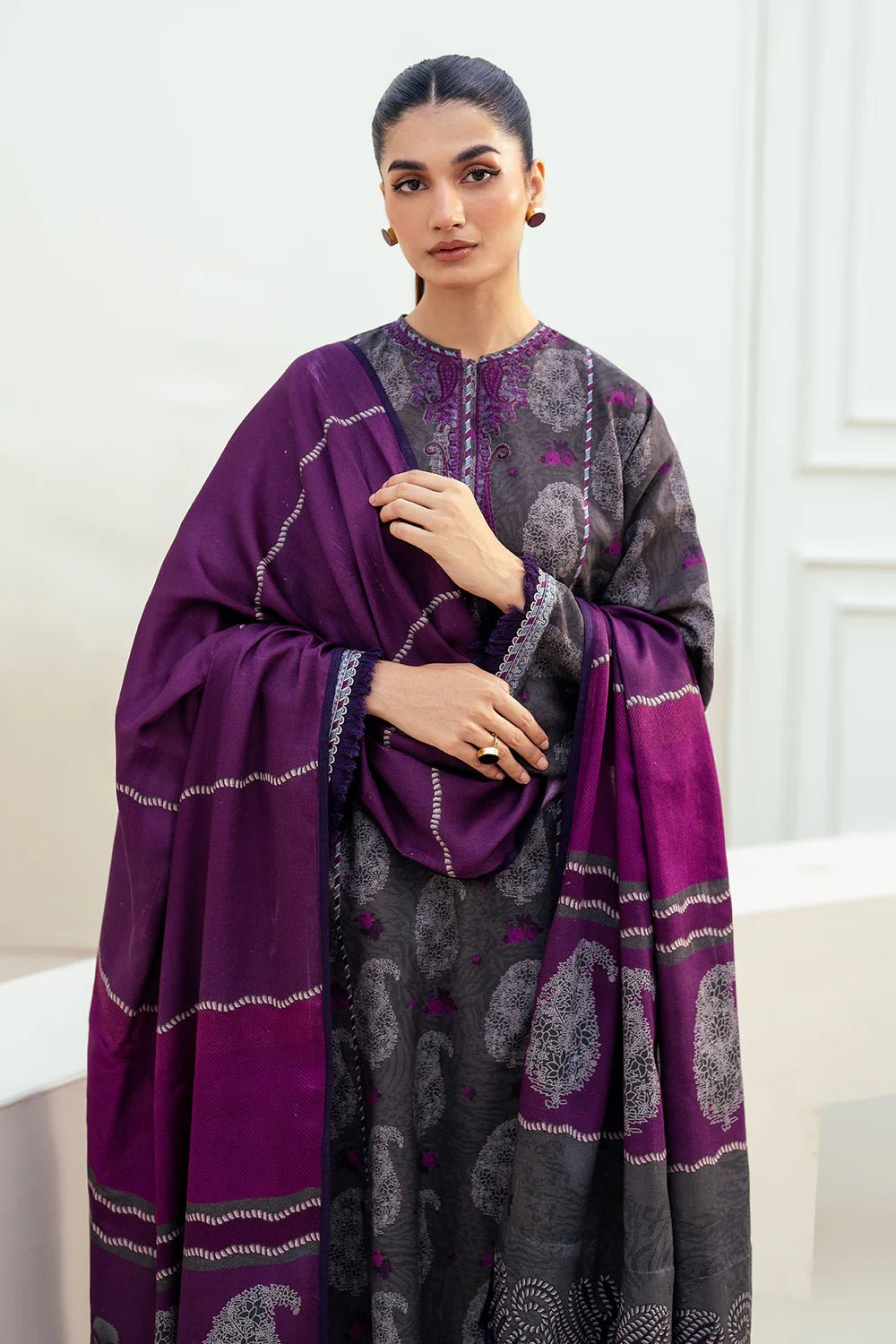 BRQ Digtal Printed 3pc Lawn With Lawn Dupatta