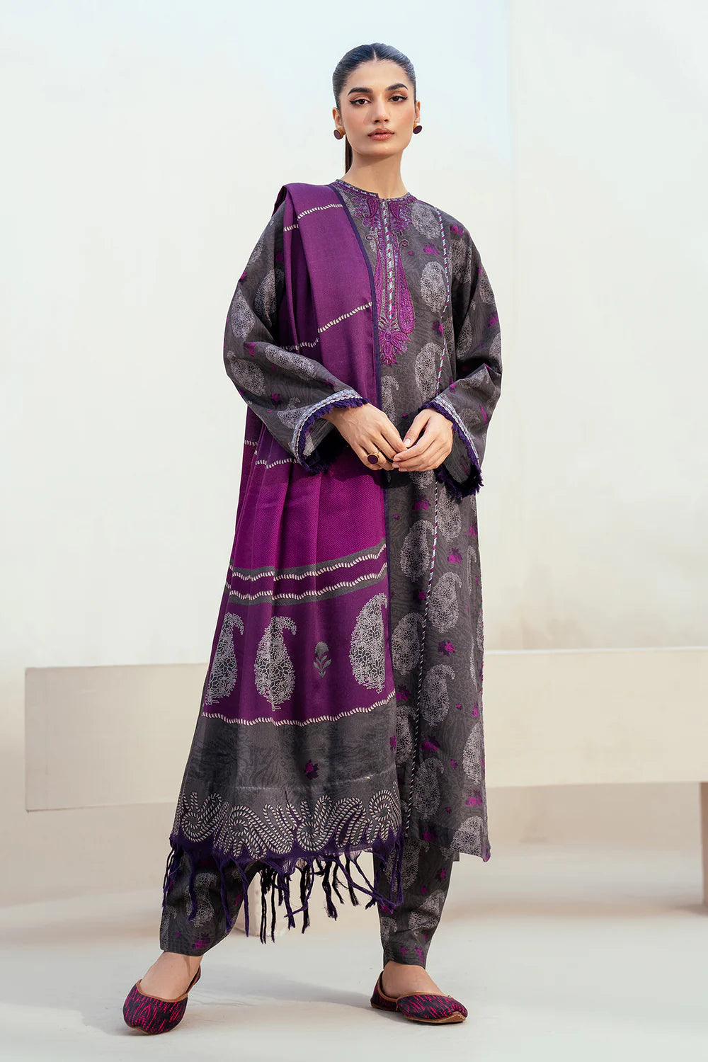 BRQ Digtal Printed 3pc Lawn With Lawn Dupatta