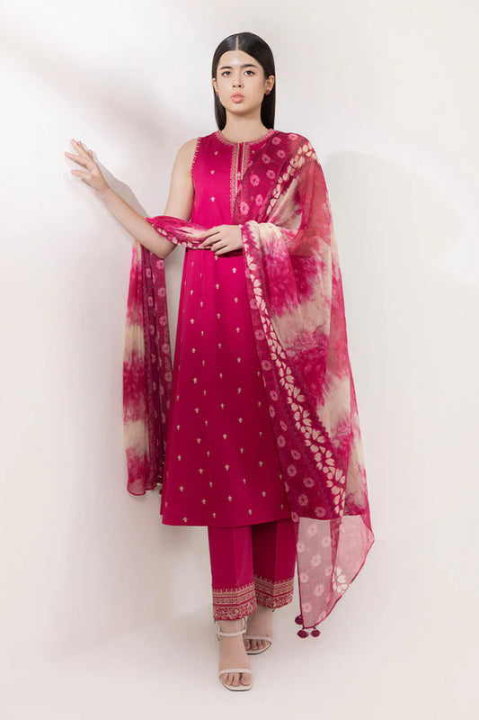 SPHR  Lawn Unstitched Three-piece Suit