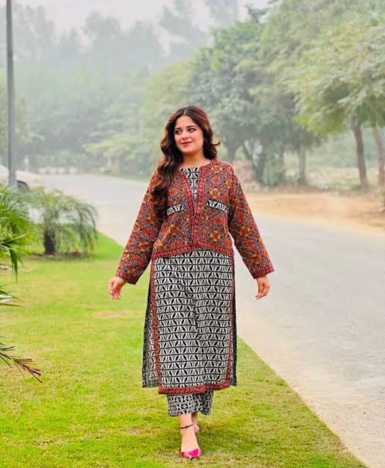 BRQ Digtal Printed 3pc Lawn