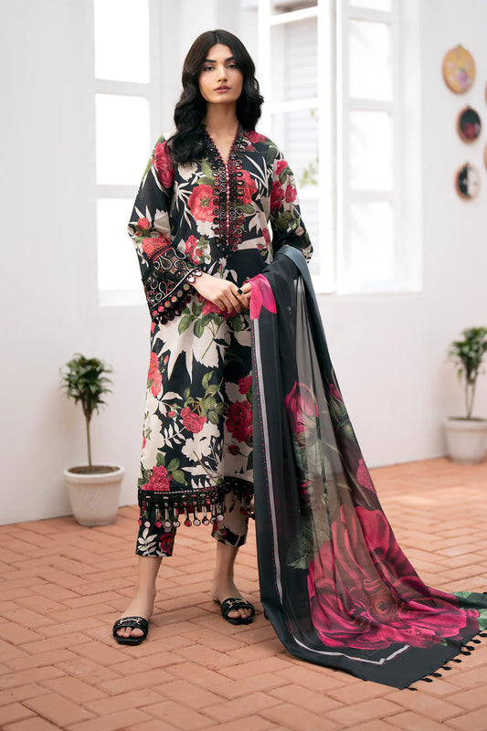 BRQ Pure Lawn New Arrival 3Pc (Unstitched)
