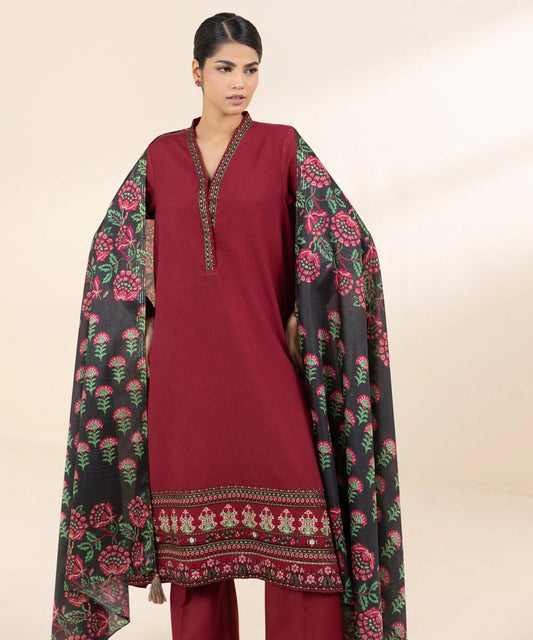 SPHR  Lawn Unstitched three-piece Suit