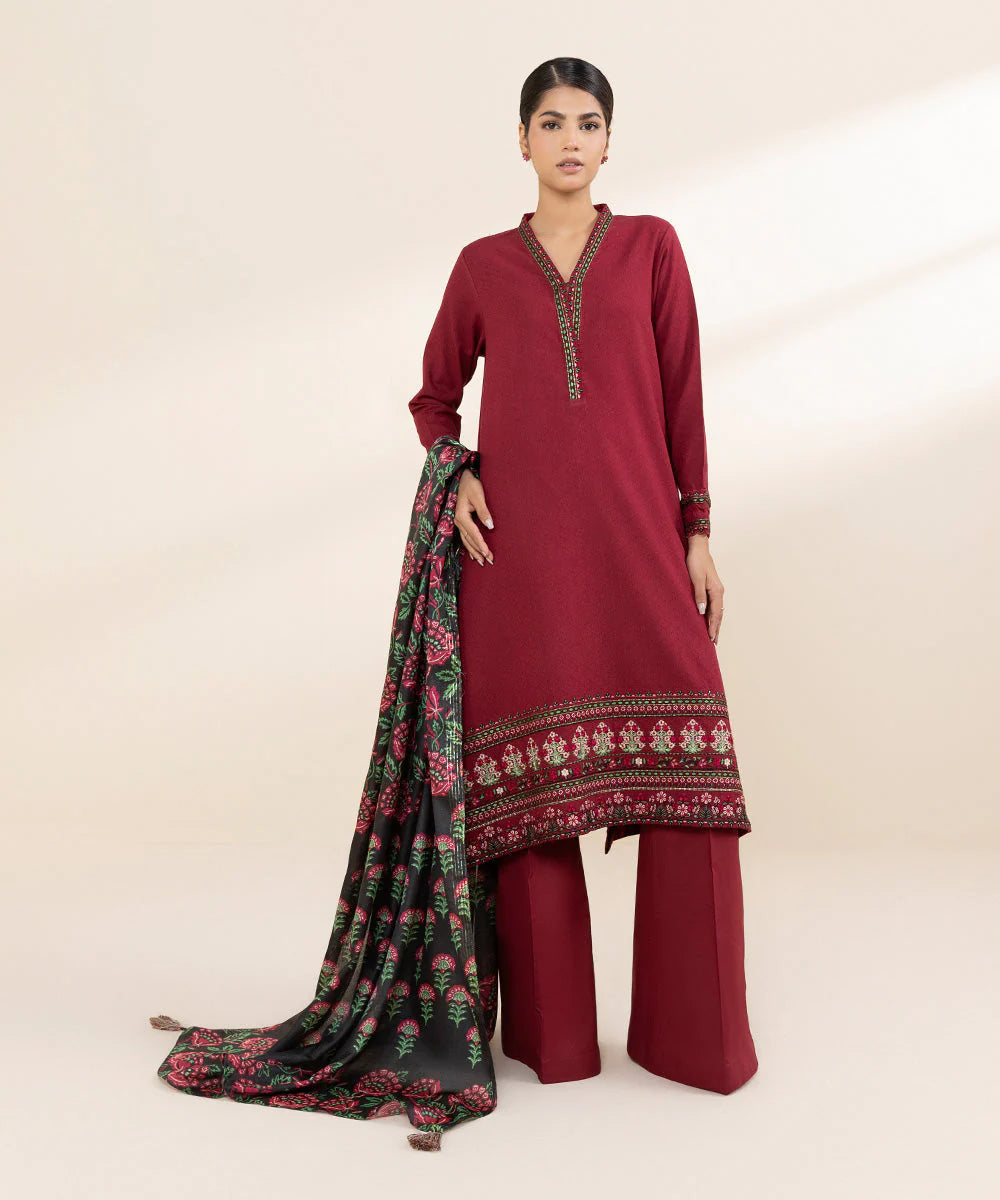 SPHR  Lawn Unstitched three-piece Suit