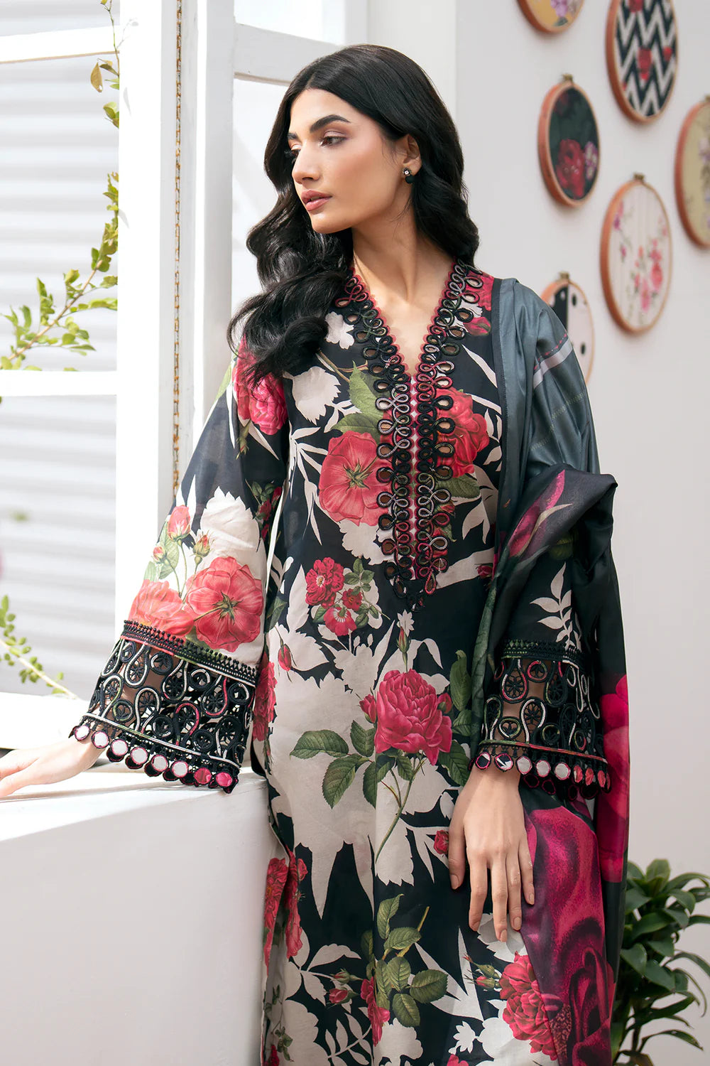 BRQ Pure Lawn New Arrival 3Pc (Unstitched)