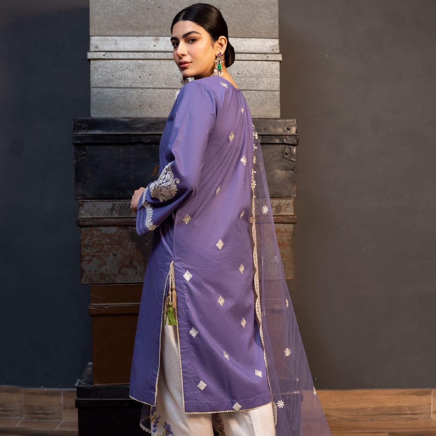 ZRA SHAH Lawn Unstitched Three--piece Suit