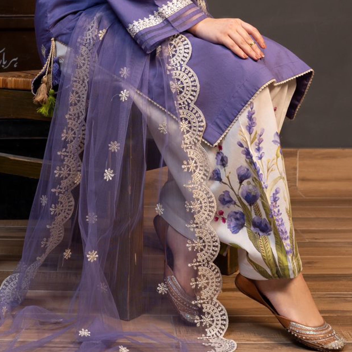 ZRA SHAH Lawn Unstitched Three--piece Suit