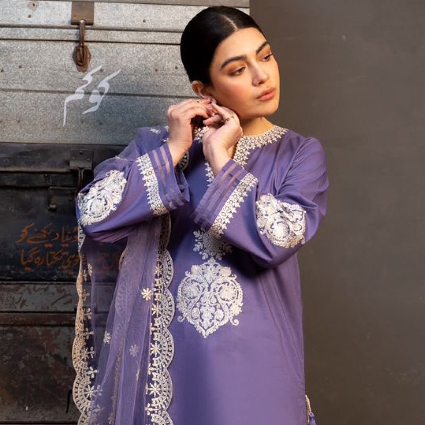 ZRA SHAH Lawn Unstitched Three--piece Suit