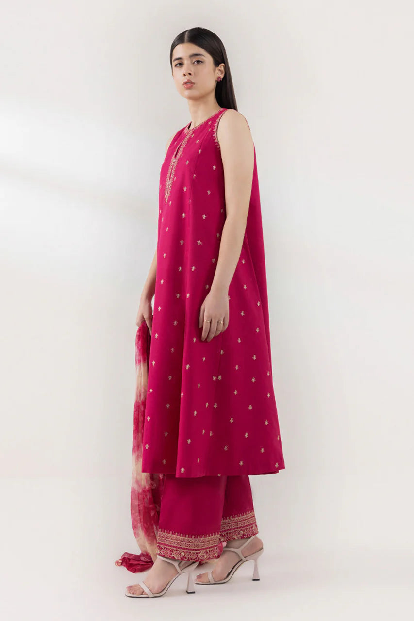 SPHR  Lawn Unstitched Three-piece Suit