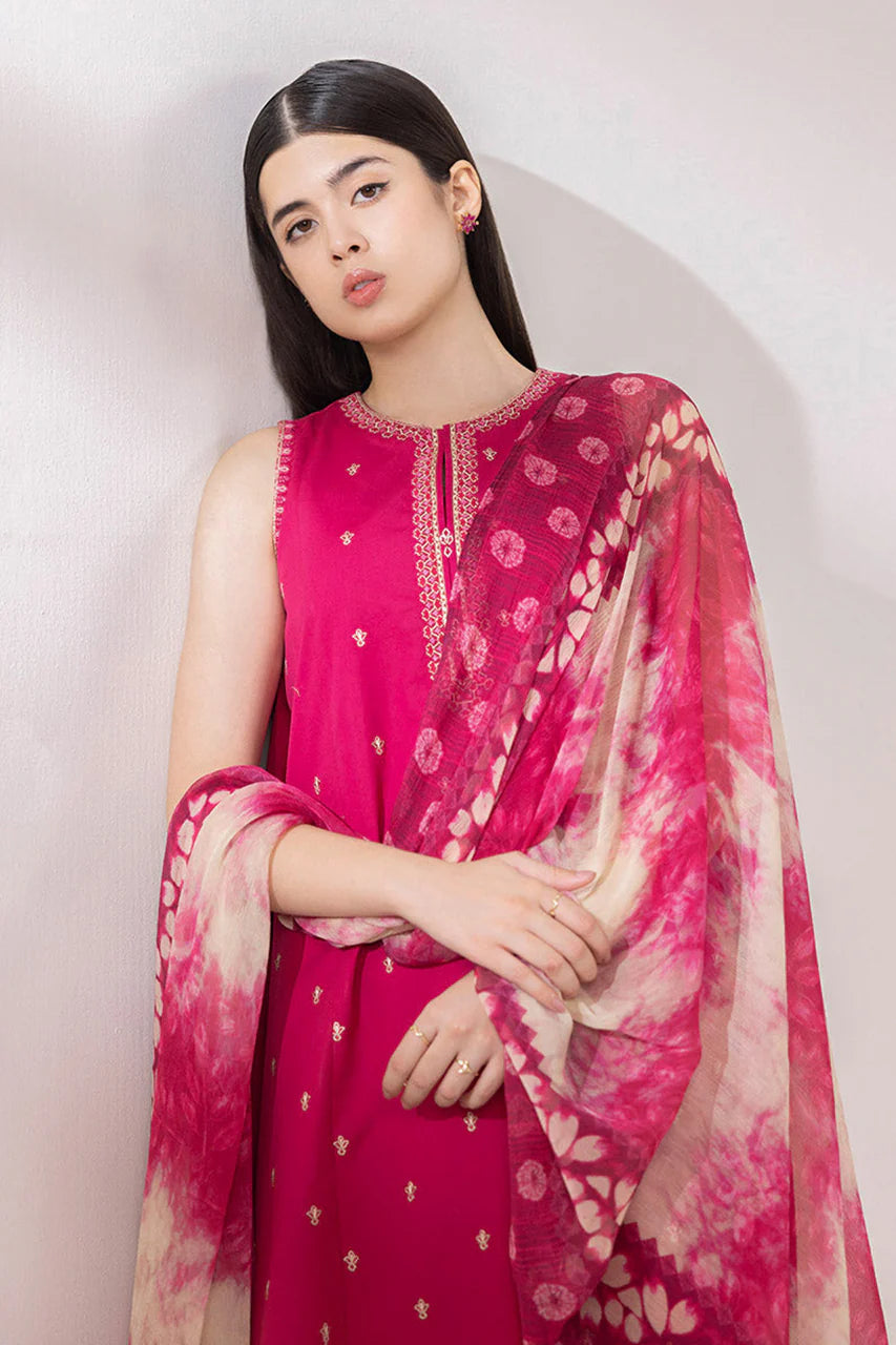 SPHR  Lawn Unstitched Three-piece Suit