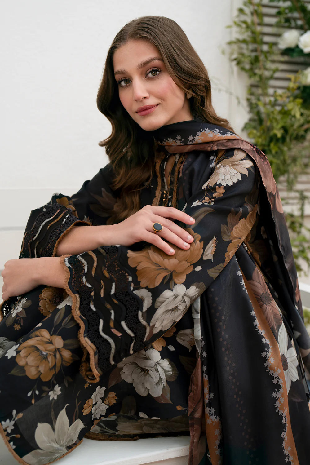 BRQ Pure Lawn New Arrival 3Pc (Unstitched)