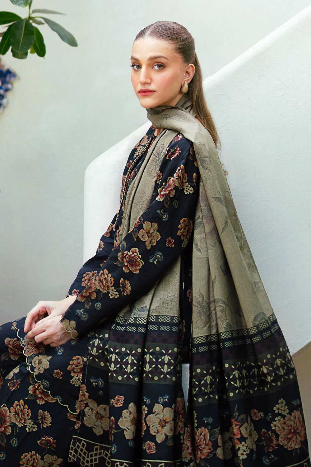 BRQ Digtal Printed 3pc Lawn With Lawn Dupatta