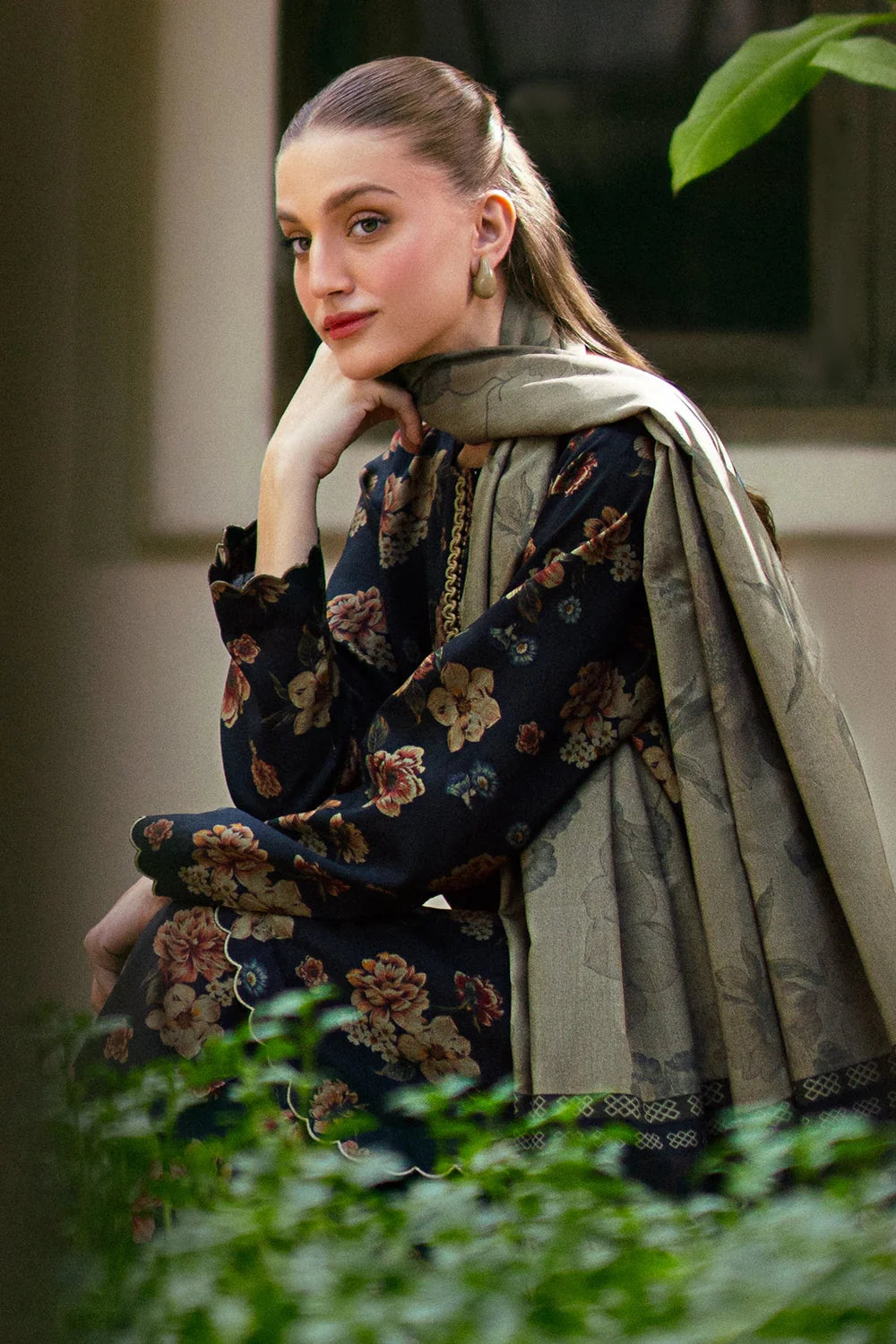 BRQ Digtal Printed 3pc Lawn With Lawn Dupatta