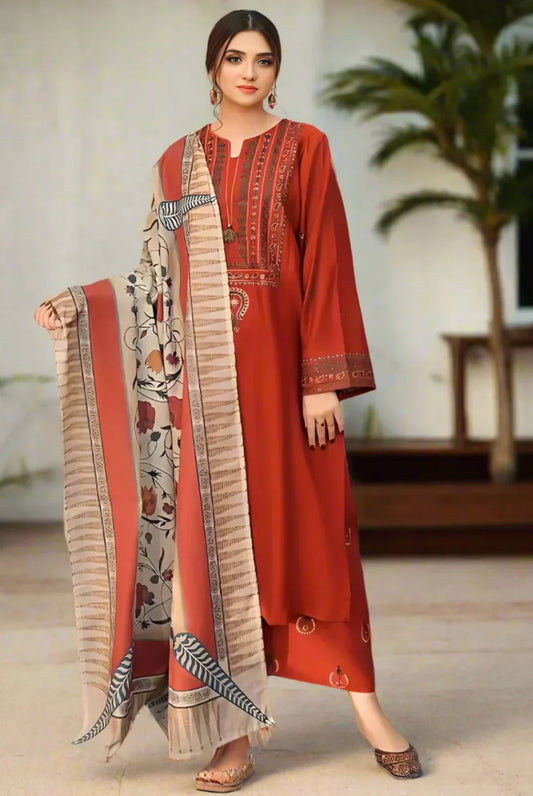 A SLING Pure Lawn New Arrival 3Pc (Unstitched)