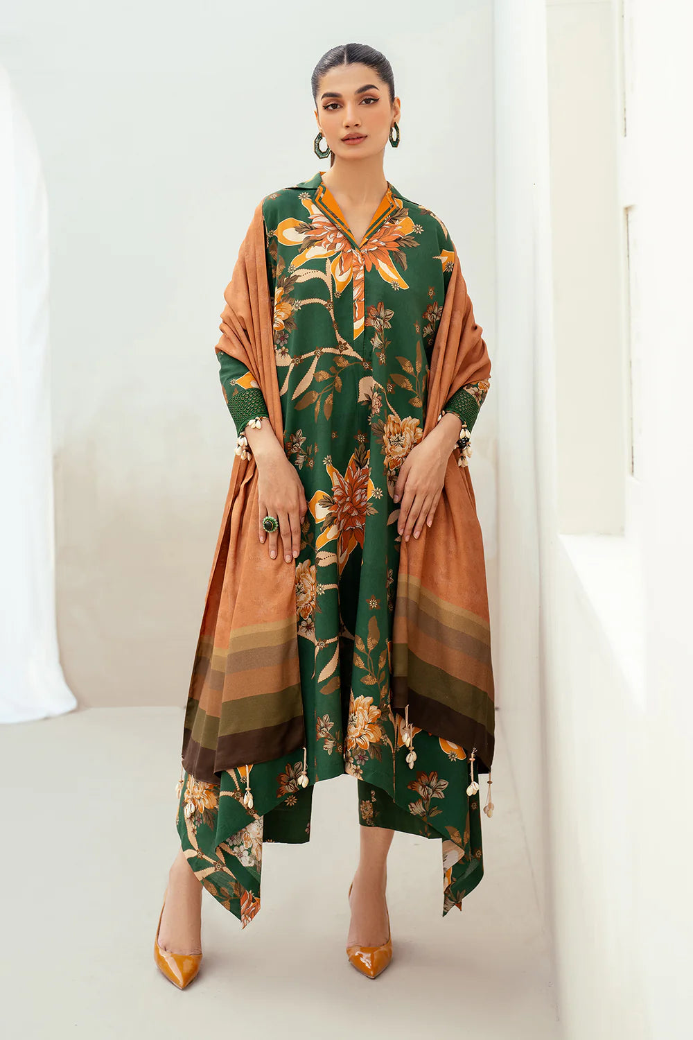 BRQ Digtal Printed 3pc Lawn With Lawn Dupatta