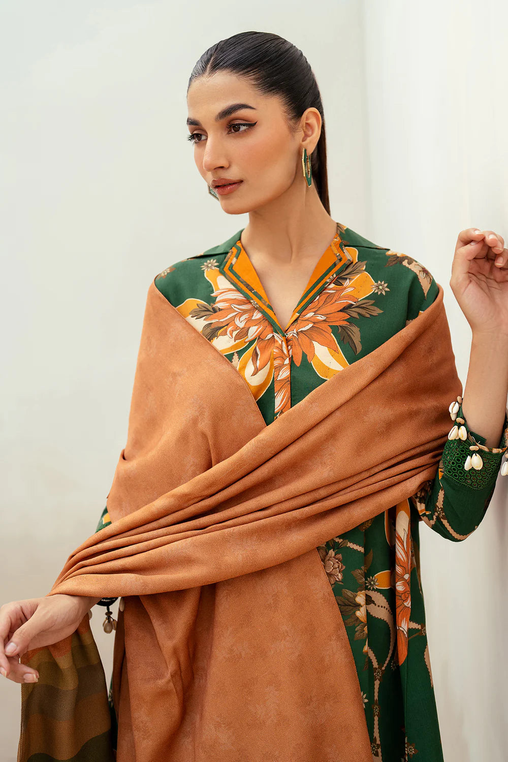BRQ Digtal Printed 3pc Lawn With Lawn Dupatta