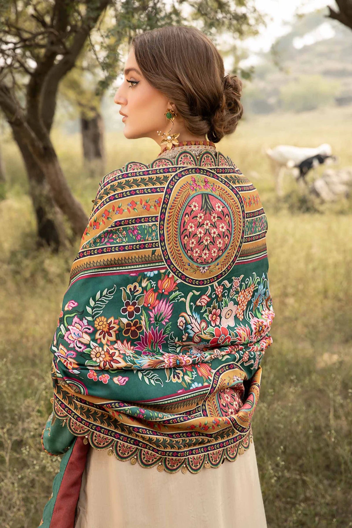 M.B Lawn Unstitched three-piece Suit