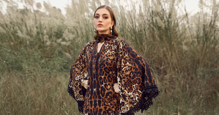 M.B Lawn Unstitched three-piece Suit