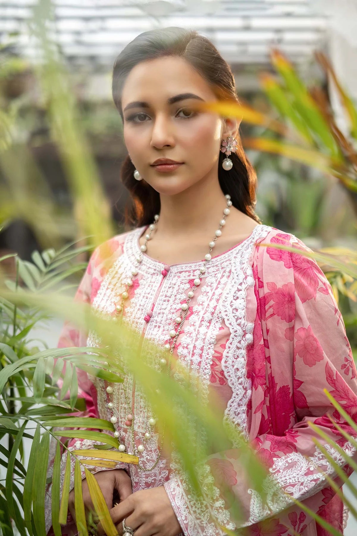 M.B Lawn Unstitched three-piece Suit