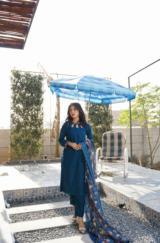 Emaan Eshaal Lawn Chiken Kari New Arrival 3Pc (Unstitched) Volume 2