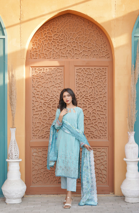Emaan Eshaal Lawn Chiken Kari New Arrival 3Pc (Unstitched) Volume 2