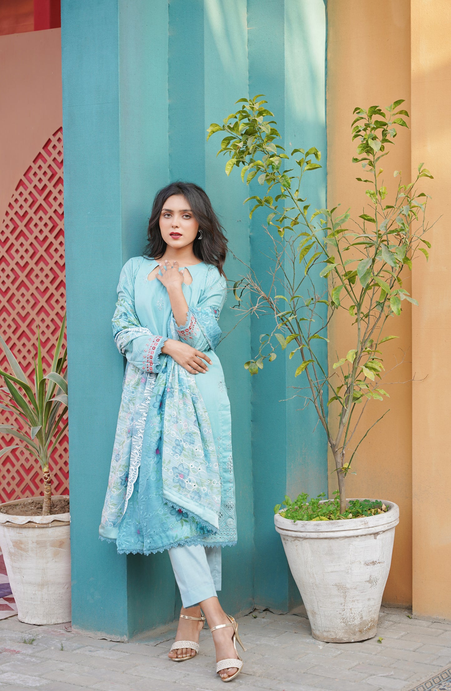 Emaan Eshaal Lawn Chiken Kari New Arrival 3Pc (Unstitched) Volume 2