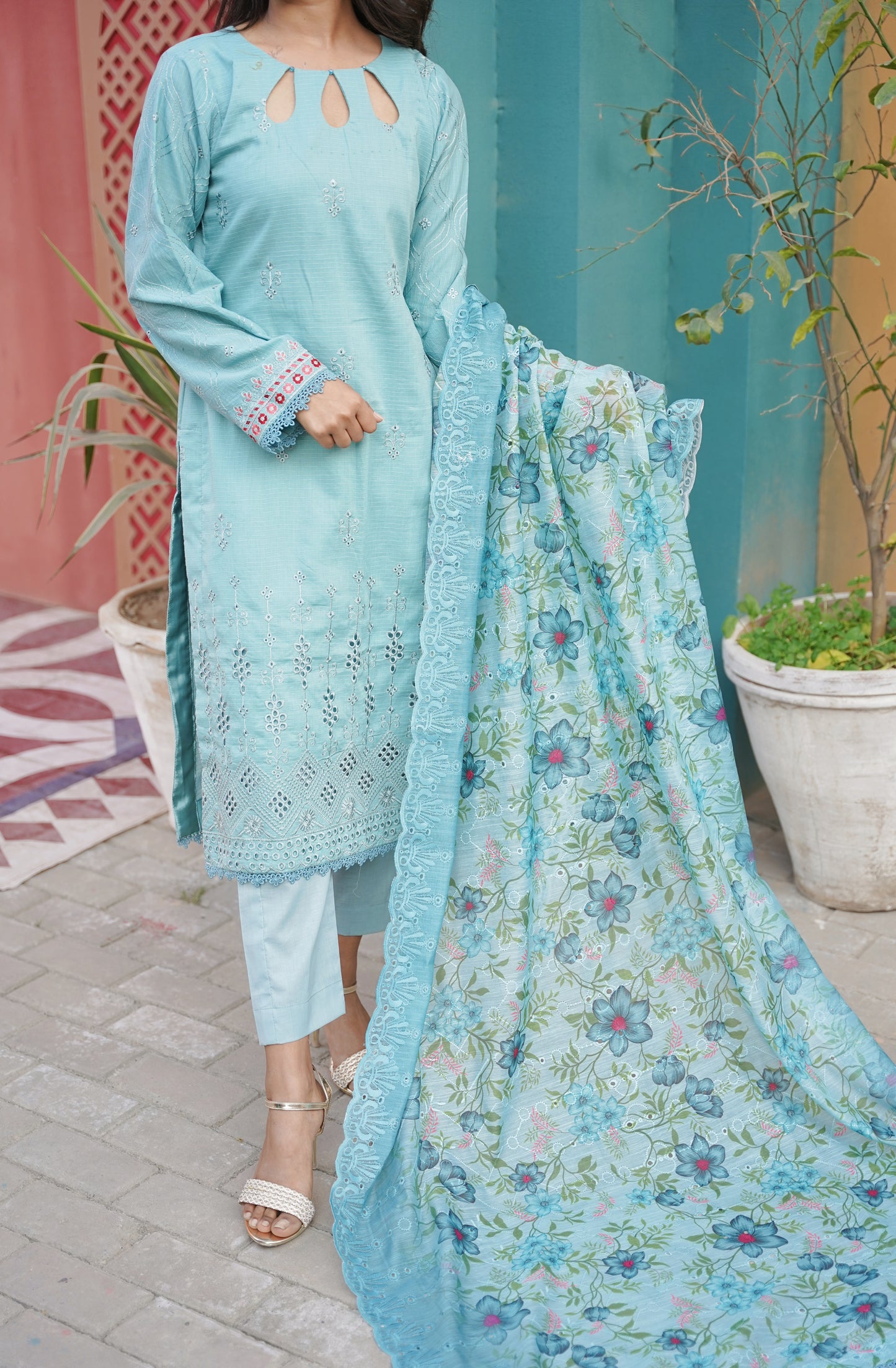 Emaan Eshaal Lawn Chiken Kari New Arrival 3Pc (Unstitched) Volume 2