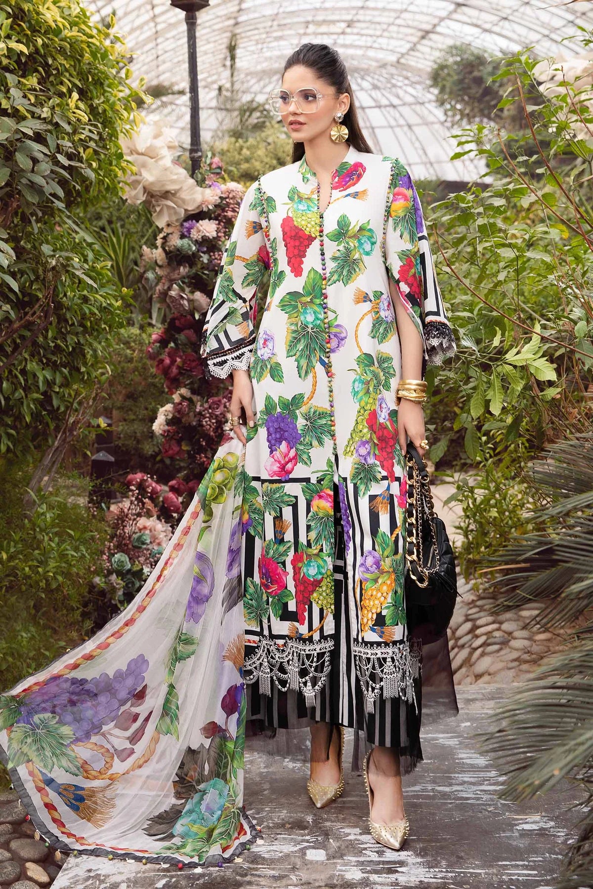 M.B  Lawn New Arrival 3Pc (Unstitched)