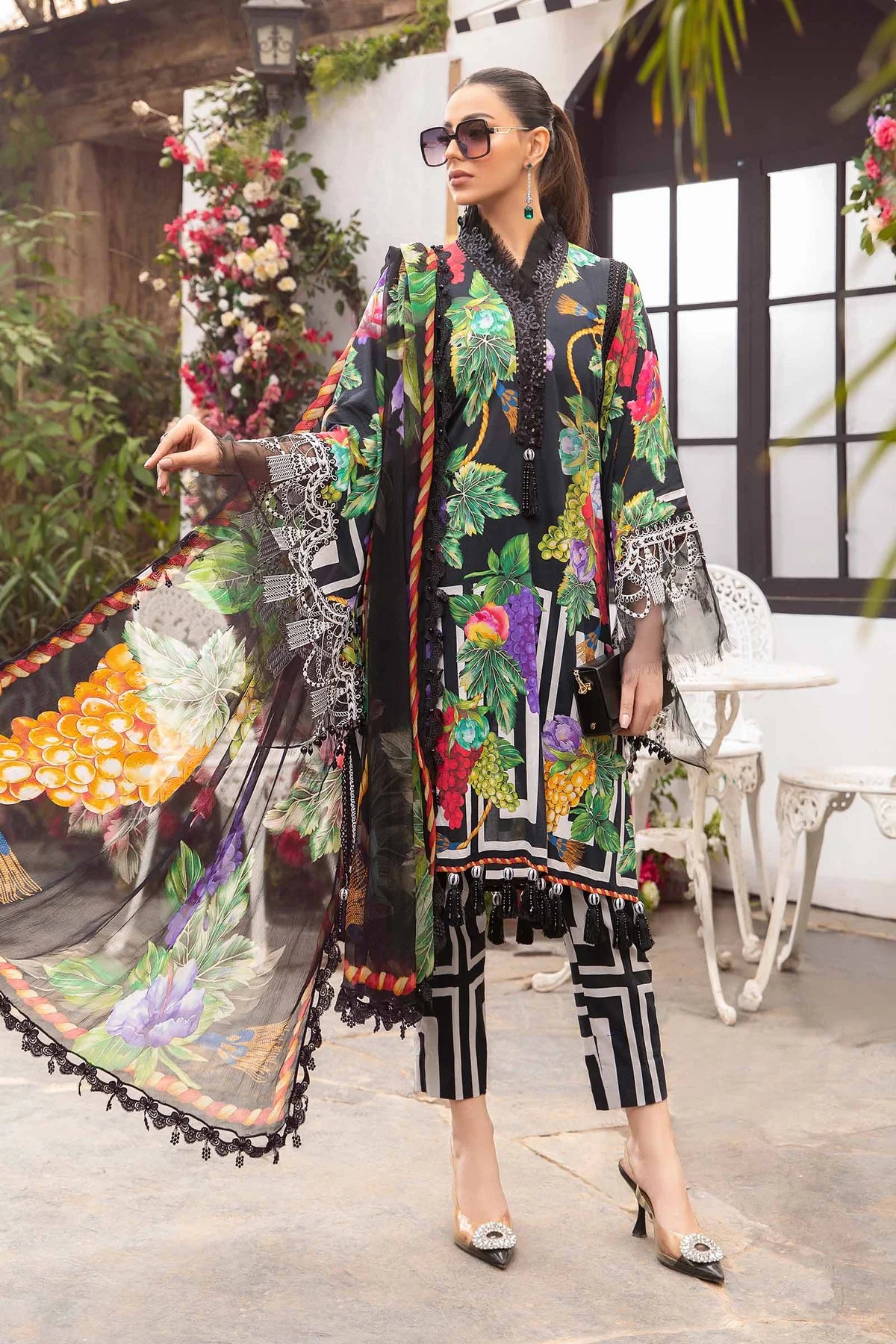 M.B  Lawn New Arrival 3Pc (Unstitched)
