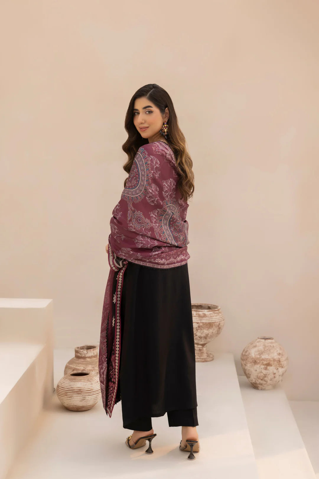 SPHR Lawn 3Pc Unstitched Outfit