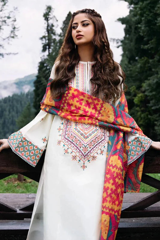 SPHR Lawn Unstitched three-piece Suit