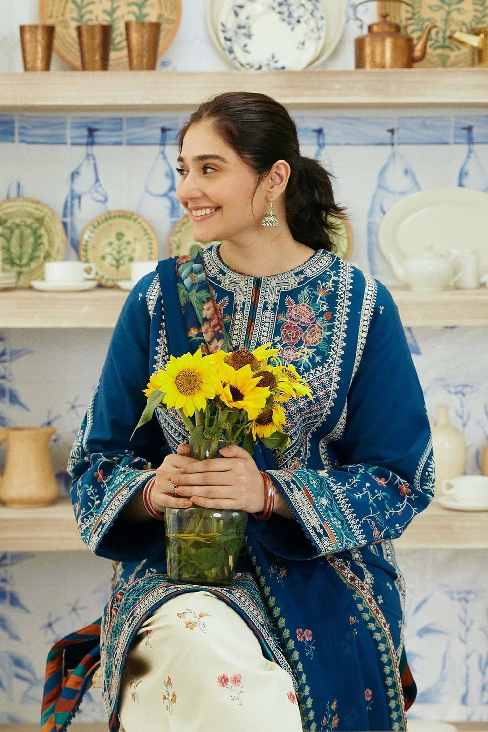 ZRA SHAH Lawn Unstitched Three-piece Suit