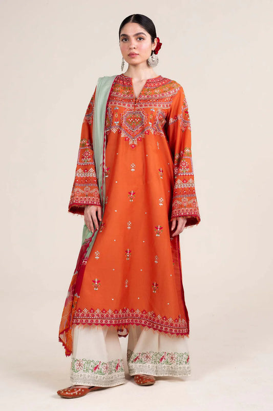 ZRA SHAH Lawn Unstitched three-piece Suit