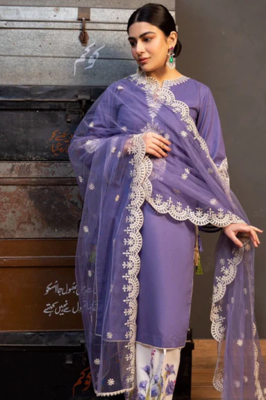 ZRA SHAH Lawn Unstitched Three--piece Suit