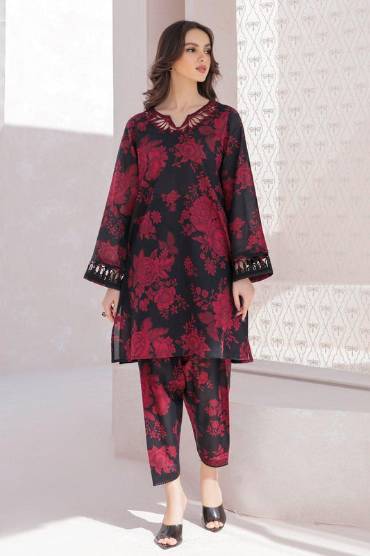 Baroque Fabric Dhanak Airjet 3 Piece Shirt Trousers Dupatta | RR-842