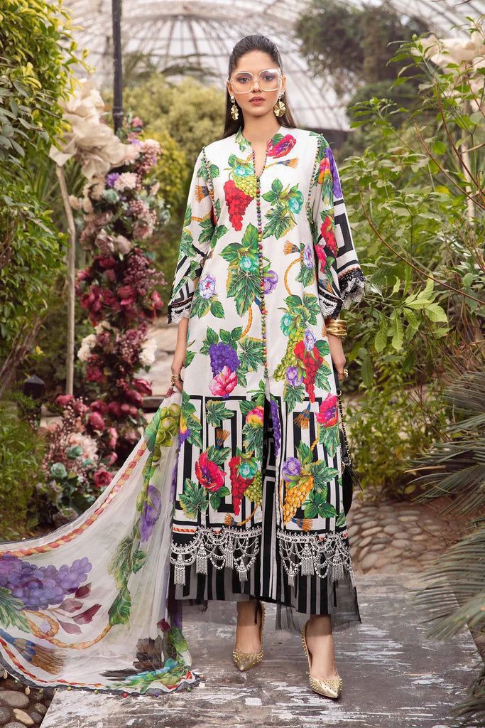 M.B  Lawn New Arrival 3Pc (Unstitched)