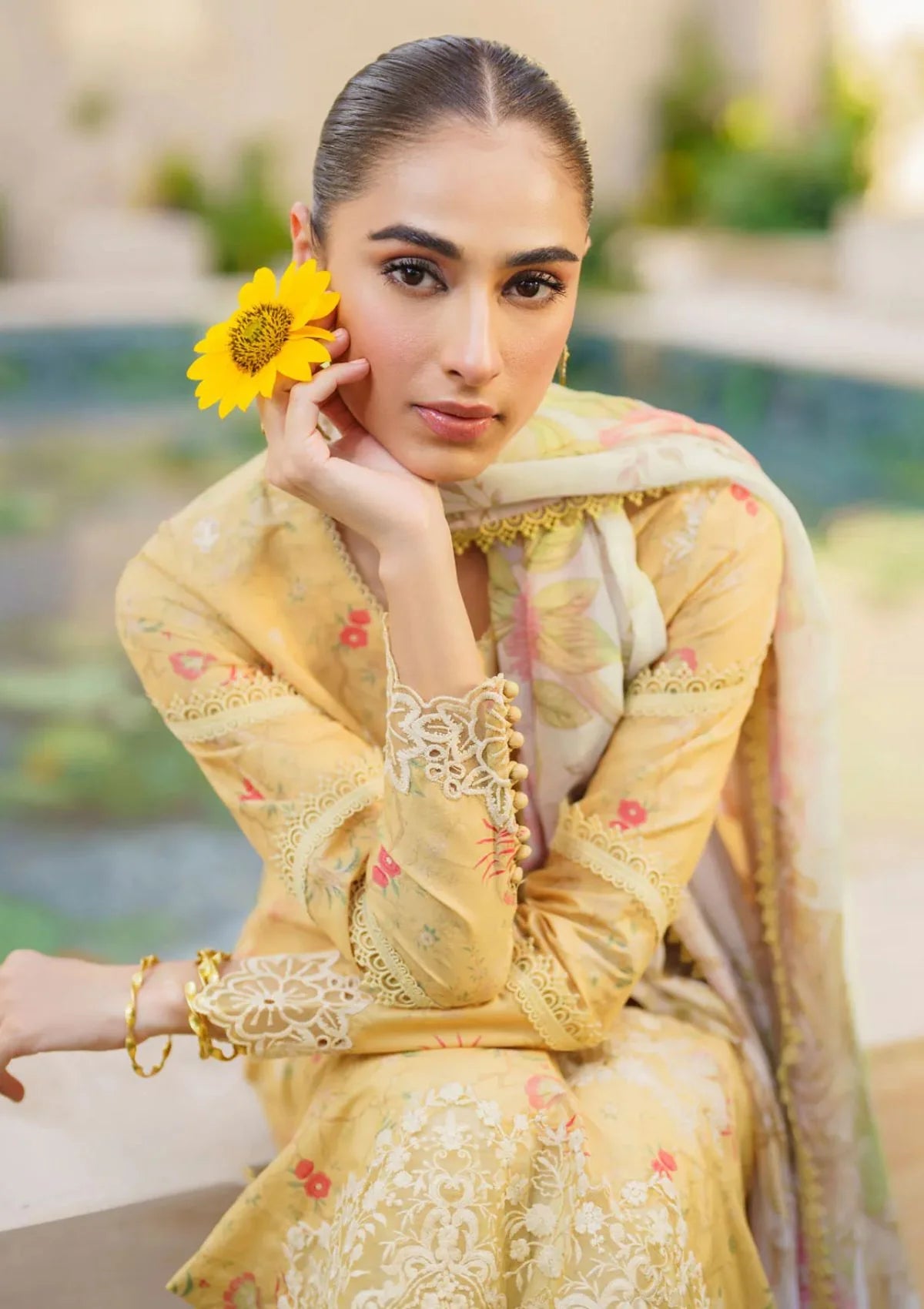 BRQ Digtal Printed 3pc Lawn